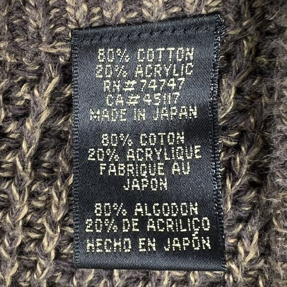 VTG Redhead Mens L Textured Henley Sweater Chocolate Heavyweight Chunky Timeless - Picture 14 of 16